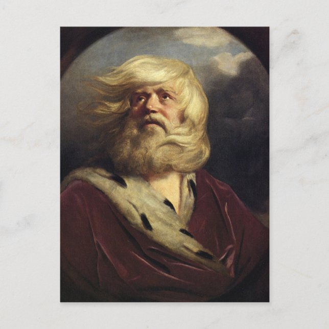 Study for King Lear - Joshua Reynolds Postcard (Front)