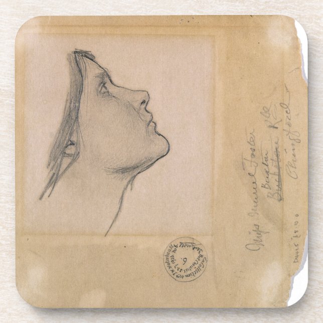 Study for 'Lamia', c.1904-05 (pencil on paper) Coaster (Front)