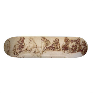 Study for last supper skateboard