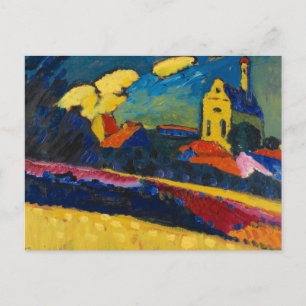 Study for Murnau, Landscape with Church Postcard