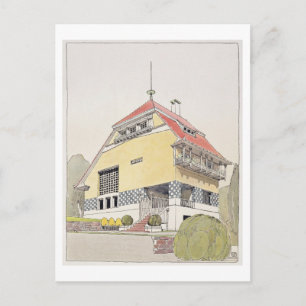 Study for Olbrich's House, Darmstadt, from 'Archit Postcard