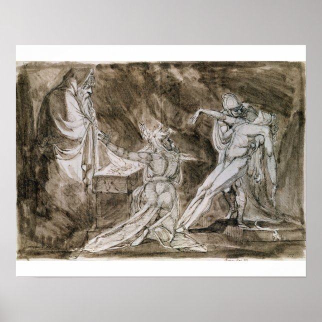 Study for "Saul and the Witch of Endor" Poster (Front)