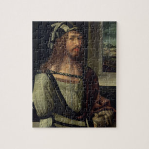 Study for Self Portrait with a Glove, c.1498 Jigsaw Puzzle