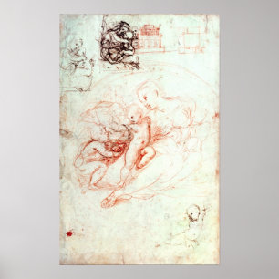 Study for the Alba Madonna, c.1508-09 Poster