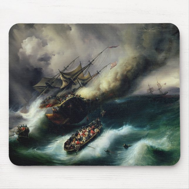 Study for The Burning of the 'Kent' in 1825 Mouse Mat (Front)