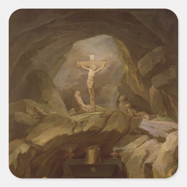 Study for the Chapelle du Calvaire Square Sticker (Front)
