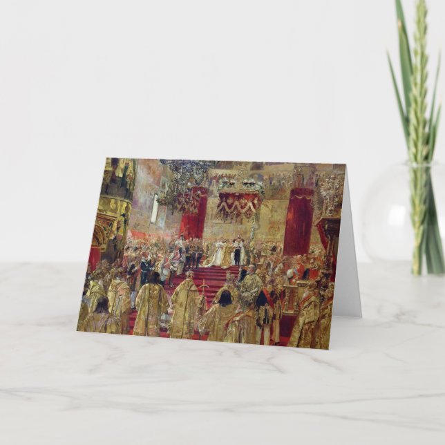 Study for the Coronation of Tsar Nicholas II Holiday Card (Front)