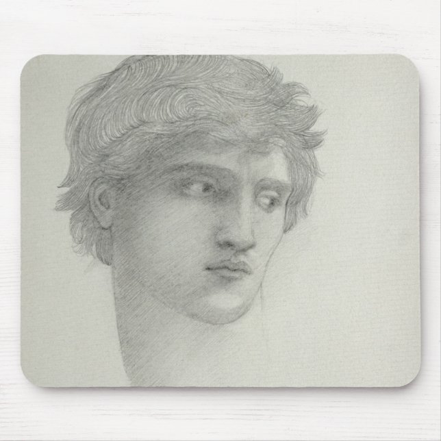 Study for the Head of Perseus (pencil on paper) Mouse Mat (Front)