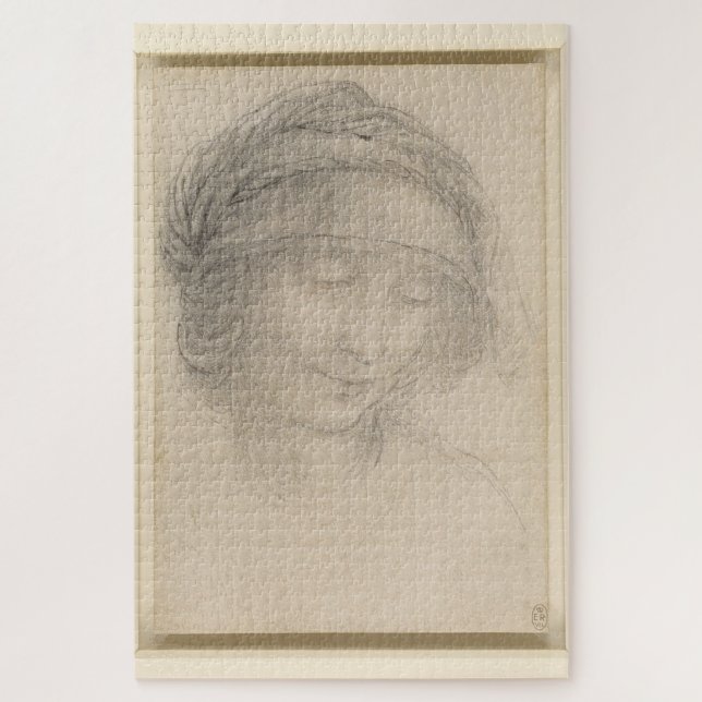 Study for the Head of Saint Anne:Leonardo da Vinci Jigsaw Puzzle (Vertical)