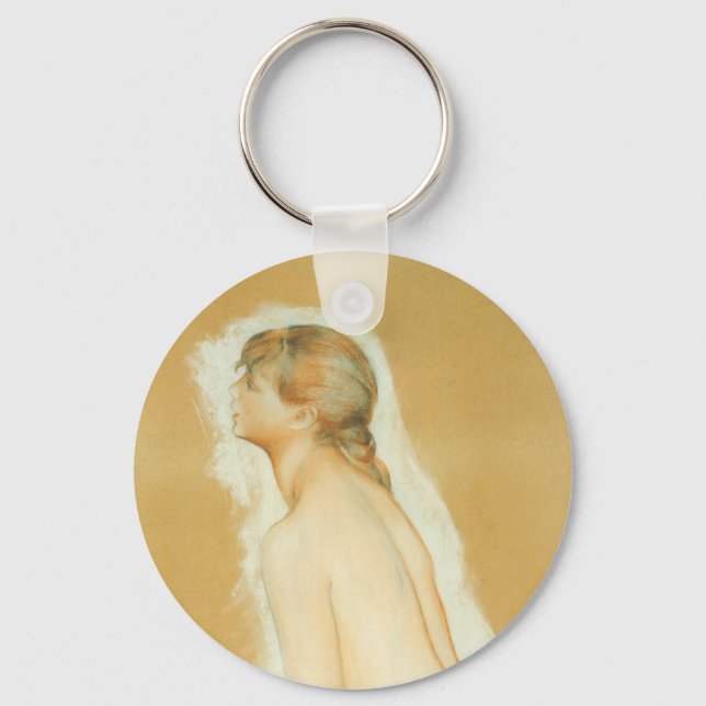 Study for 'The Large Bathers' by Pierre Renoir Key Ring (Front)