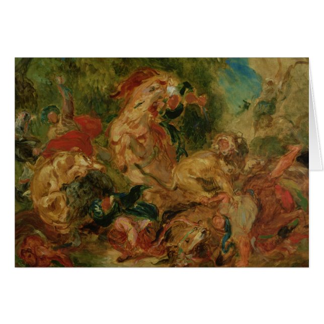 Study for The Lion Hunt, 1854 (Front Horizontal)