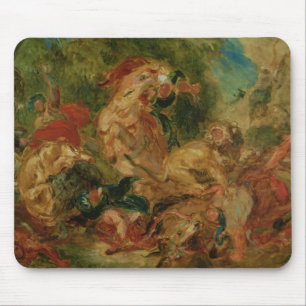 Study for The Lion Hunt, 1854 Mouse Mat