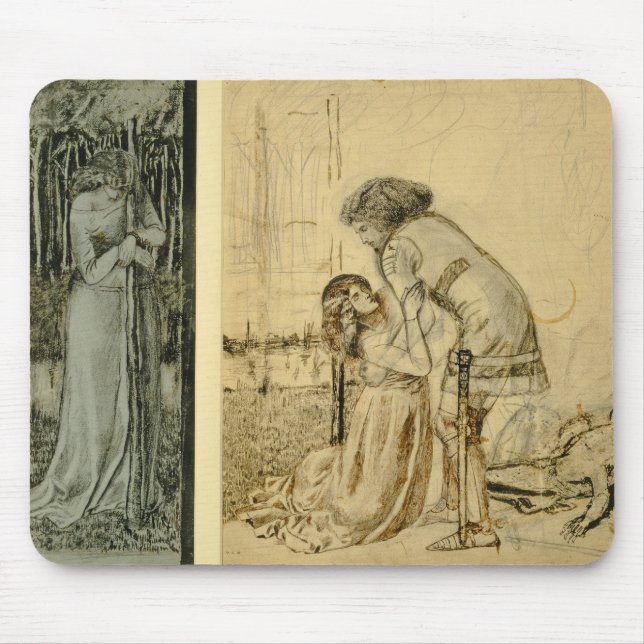 Study for the painted panels on the St. George Cab Mouse Mat (Front)