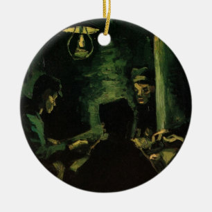 Study for The Potato Eaters by Vincent van Gogh Ceramic Tree Decoration