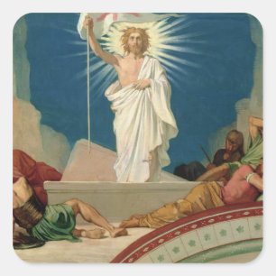 Study for the Resurrection of Christ, 1860 Square Sticker