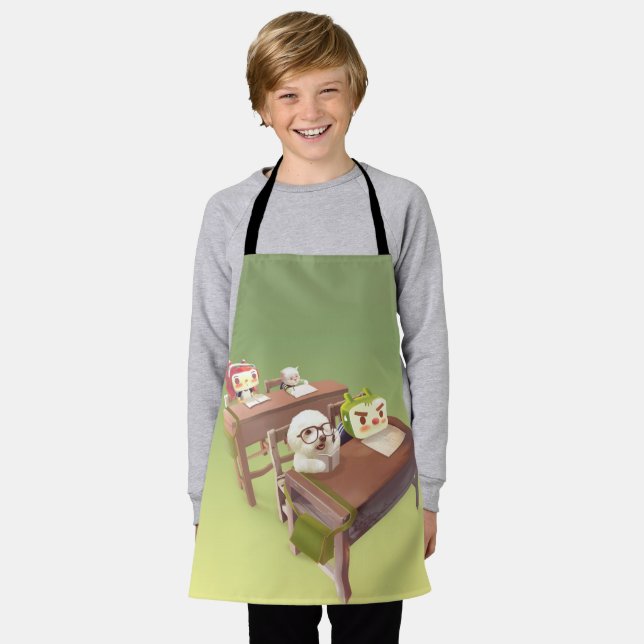 Study Hard Apron (Worn)