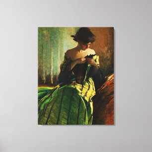 Study in Black and Green by John White Alexander   Canvas Print