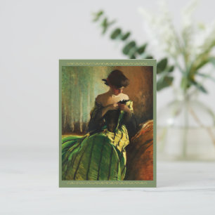Study in Black and Green by John White Alexander Postcard