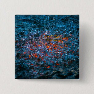 Study In Watercolor - Orange 15 Cm Square Badge