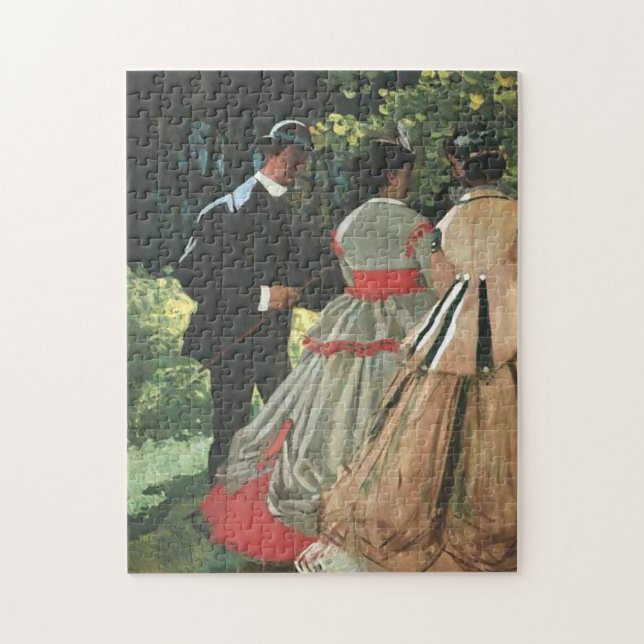 Study Le déjeuner sur l'herbe Monet Fine Art Jigsaw Puzzle (Vertical)
