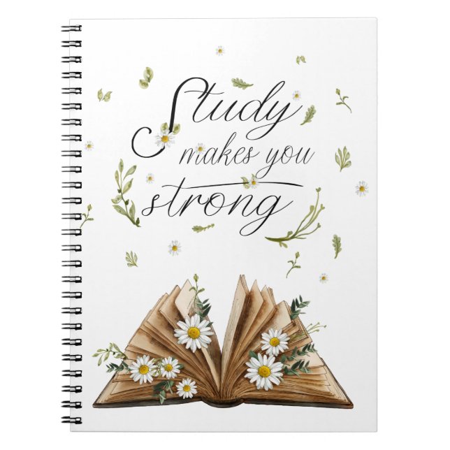 Study makes you strong Gift for JW pioneer Notebook (Front)