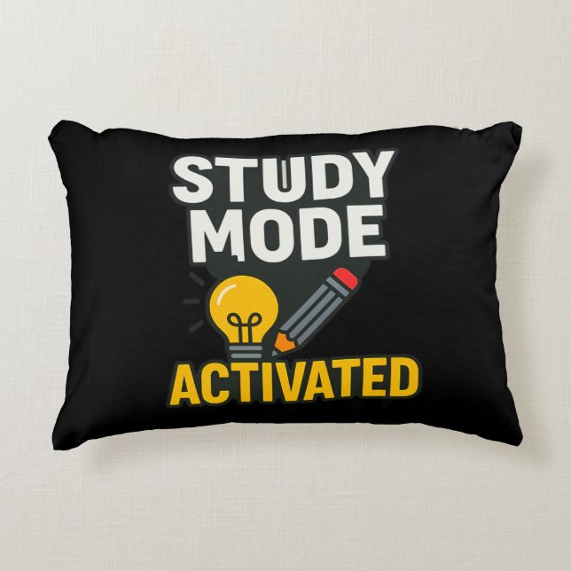 Study Mode Activated • Decorative Cushion (Front)