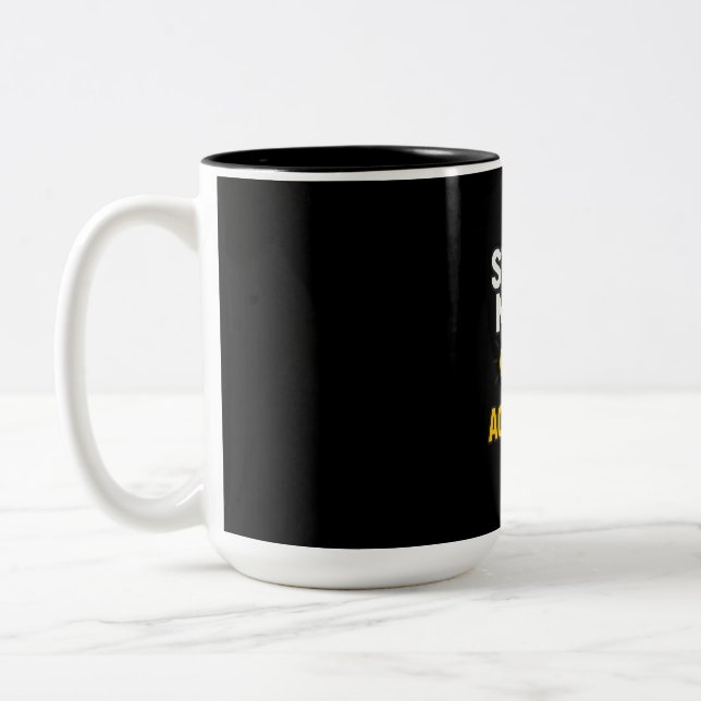 Study Mode Activated • Focused Two-Tone Coffee Mug (Left)
