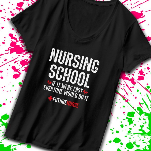 Study Motivation Gift - Nursing School Student T-Shirt (Embrace your spirit as a nursing student who enjoys motivational sarcasm! -Teemixer)