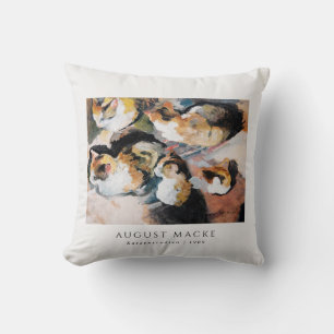 Study of A Cat   Katzenstudien (1909) August Macke Cushion