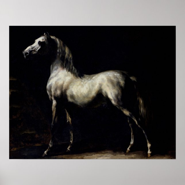 Study of a Dapple Grey Poster (Front)