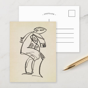 Study of a Female Figure   Henri Gaudier-Brzeska Postcard