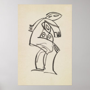 Study of a Female Figure Henri Gaudier-Brzeska Poster