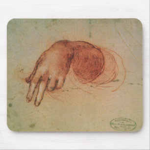 Study of a hand (red chalk on paper) mouse mat