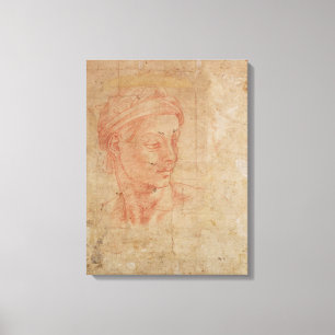 Study of a Head Canvas Print