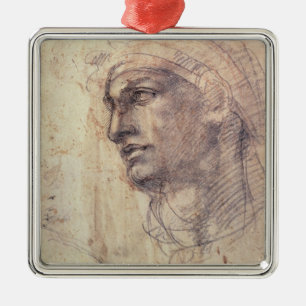 Study of a Head Metal Tree Decoration