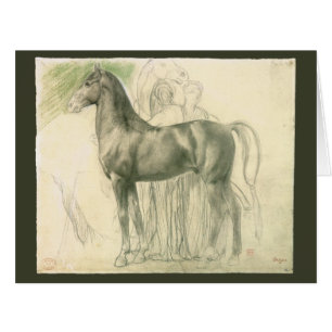 Study of a Horse by Edgar Degas, Vintage Fine Art