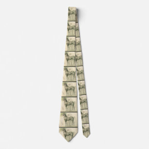 Study of a Horse by Edgar Degas, Vintage Fine Art Tie