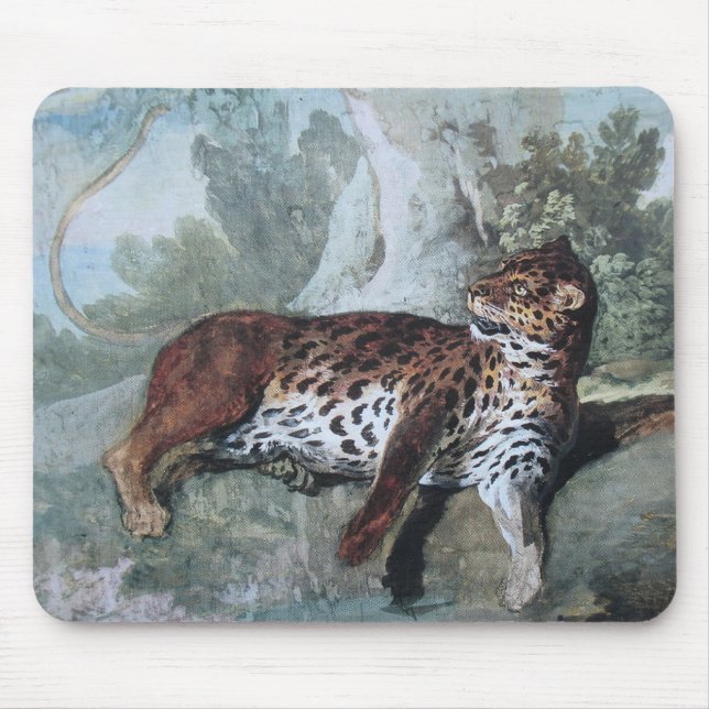 Study of a Leopard (by Jean-Baptiste Oudry) Mouse Mat (Front)