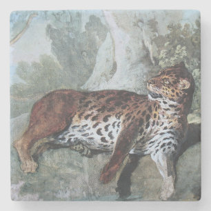 Study of a Leopard (by Jean-Baptiste Oudry) Stone Coaster