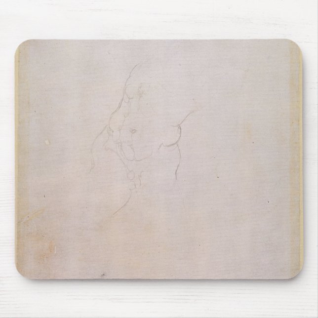 Study of a male torso mouse mat (Front)