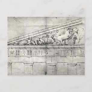 Study of a pediment from the Parthenon Postcard