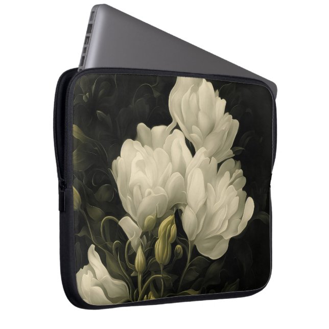 Study of a Peony Laptop Sleeve (Front Right)