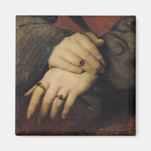 Study of a Woman's Hands Magnet