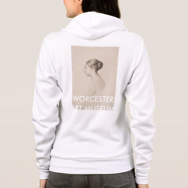 Study of a Young Woman - Zip Hoodie (Back)