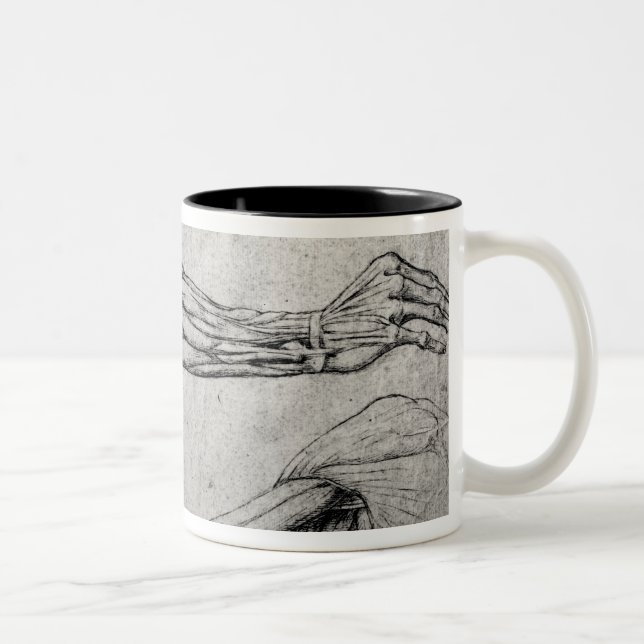 Study of Arms Two-Tone Coffee Mug (Right)