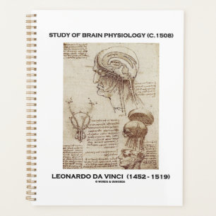 Study Of Brain Physiology (c. 1508) da Vinci Planner