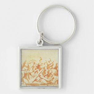 Study of Christ Carrying the Cross (chalk and wash Key Ring