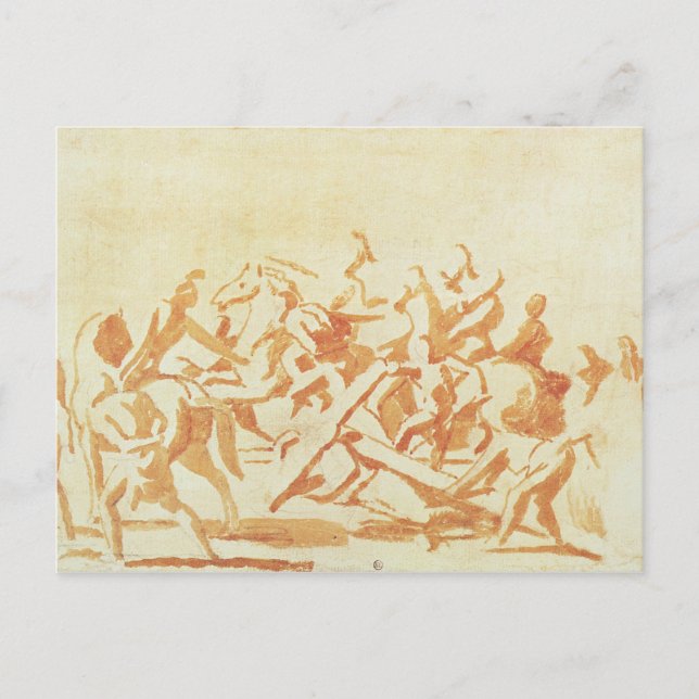 Study of Christ Carrying the Cross (chalk and wash Postcard (Front)