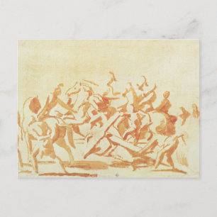 Study of Christ Carrying the Cross (chalk and wash Postcard