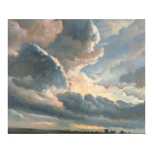 Study of Clouds with a Sunset near Rome (1786-1801